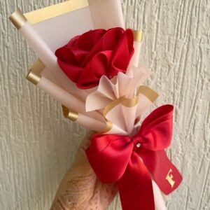 Pink Fabric Rose Bouquet