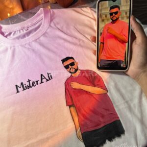 Custom Hand-Painted Portrait T-Shirt
